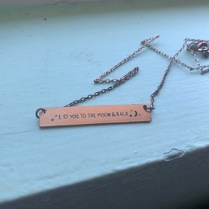 i love you to the moon and back necklace